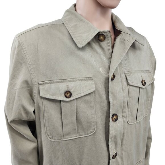 FM Allen Field Classic Safari Coat Jacket Canvas Twill Men's Medium - Picture 1 of 12